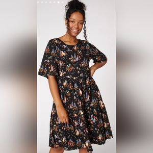 Princess Highway Whimsical Night Dress Size 14 Black